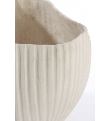 White papier-mâché vase Ø43x33cm - Light & Living - Nardini Forniture