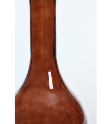Glass vase head of polished black Ø30x100cm