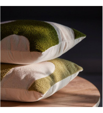 Cuscino con fantasia verde e beige 45x45 cm - Light & Living - Nardini Forniture
