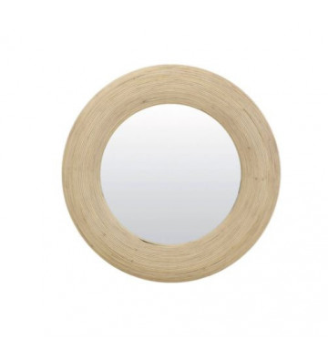 Natural rattan round wall mirror Ø71x5cm - Light & Living - Nardini Forniture