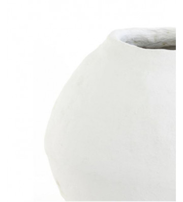 Vaso in cartapesta bianco Ø45x50cm - Light & Living - Nardini Forniture