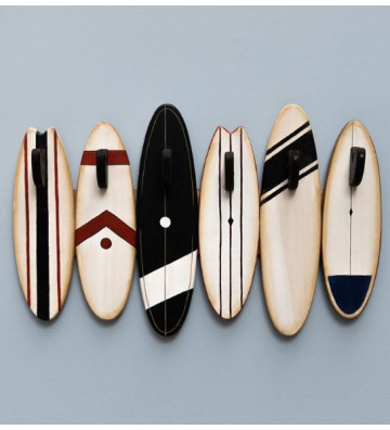 Appendiabiti tavole da surf in legno 35×8×55cm - Chehoma - Nardini Forniture