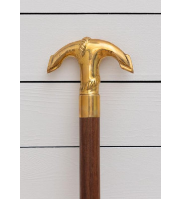 Bastone da passeggio in legno con ancora 95×12cm - Chehoma - Nardini Forniture