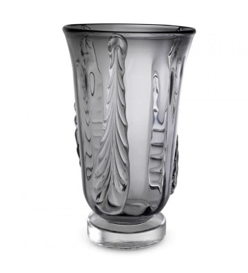 Sergio vase in grey glass 42cm - eichholtz - nardini supplies