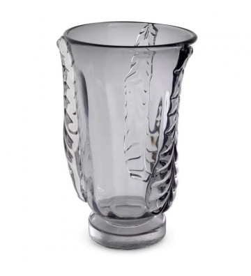 Sergio vase in grey glass 42cm - eichholtz - nardini supplies