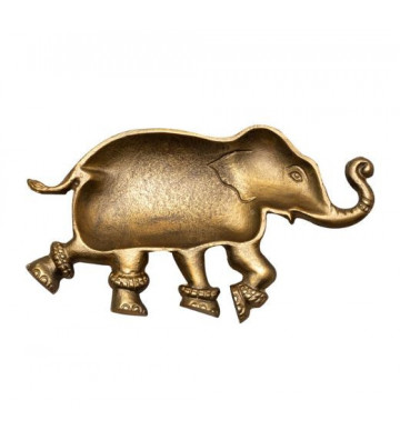 Svuotatasche a forma di elefante indiano dorato - Chehoma - Nardini Forniture
