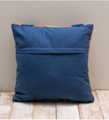 Blue and orange geometric fantasy cushion 40x40cm - Chehoma - Nardini Forniture