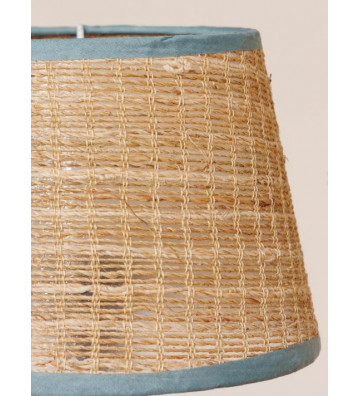 Rattan shade with blue contour 15x14x20cm - Chehoma - Nardini Forniture