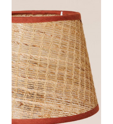 Rattan shade with red border 15x15x20cm - Chehoma - Nardini Forniture