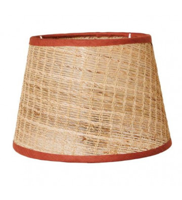 Rattan shade with red border 15x15x20cm - Chehoma - Nardini Forniture