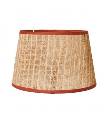 Rattan shade with red border 16x20x25cm - Chehoma - Nardini Forniture