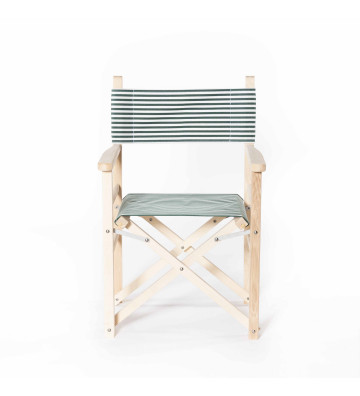 Strong director chair of raw wood marbles / + color variations