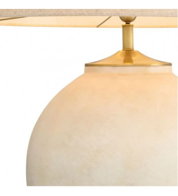 Lampada da tavolo in ceramica e paralume in lino - Eichholtz - Nardini Forniture