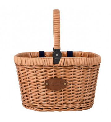 Insulated wicker basket woven with blue fabric - Les Jardins de la Comtesse - Nardini Forniture