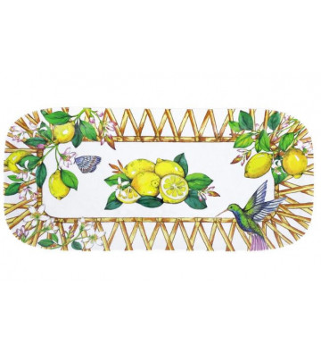 Capri Rectangular tray in melamine 38cm - Les Jardins de la Comtesse - Nardini Forniture
