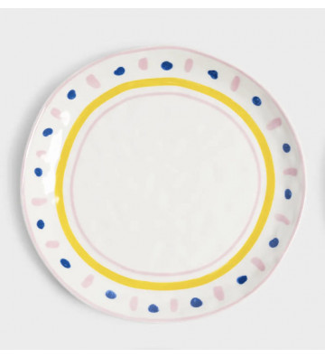 Pink fantasy ceramic dessert plate - nardini supplies