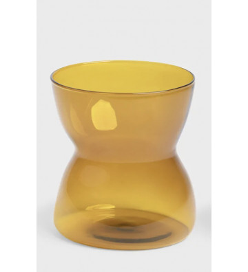 Water glass irregular orange - nardini supplies