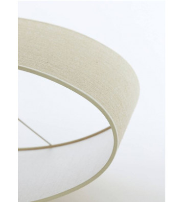 45x21x32cm sand fabric oval lampshade - Light & Living - Nardini Forniture