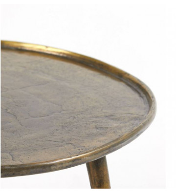 Tavolino in bronzo antico Ø59x41cm -  Light & Living - Nardini Forniture