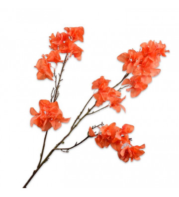 Artificial Flower Bouganvillea Orange 104cm - Silkka - Nardini Forniture