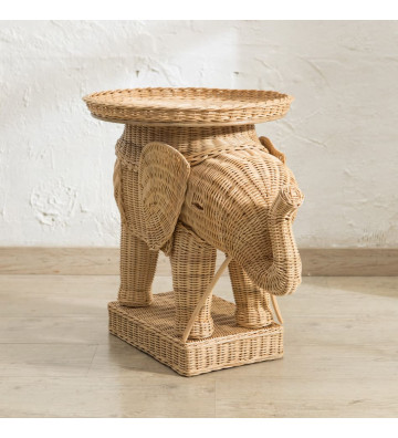Elephant-shaped rattan side table h55 cm - nardini supplies.jpeg