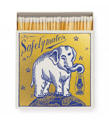Box of matches "Gold Elephant" 110mm - The Archivist - Nardini Forniture