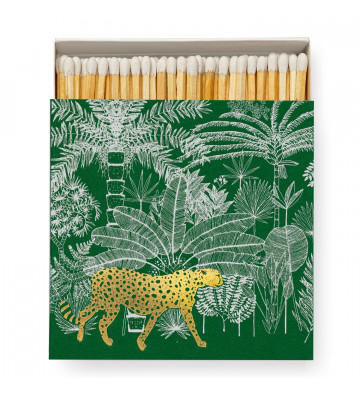 Box of matches "Cheetah in Jungle" 100mm - The Archivist - Nardini Forniture
