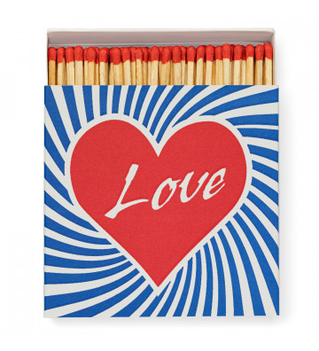 Box of matches "Love" 100mm - The Archivist - Nardini Forniture