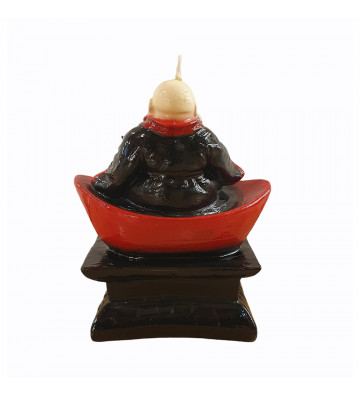 Candela a forma di alzatina con Buddha h15cm - nardini forniture