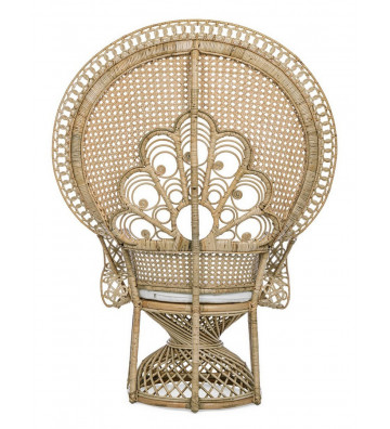 Poltrona in rattan con intreccio in midollino H148cm - Bizzotto - Nardini Forniture