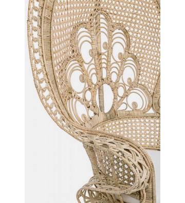 Rattan Armchair with H148cm Midolescent Clasp - Nipple - Nardini Forniture