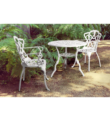 Sedia in alluminio bianco semi lucido Victoria - Bizzotto - Nardini Forniture