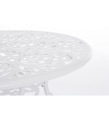 Semi glossy white aluminium table - Lace- Nardini Forniture