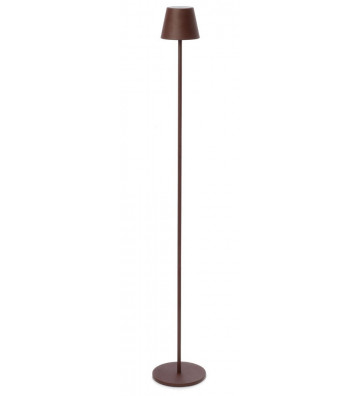 Piantana in acciaio marrone e lampada led Ø17 h115cm - Bizzotto - Nardini Forniture