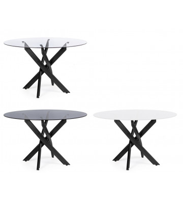 Base tavolo in acciaio verniciato nero - Bizzotto - Nardini Forniture