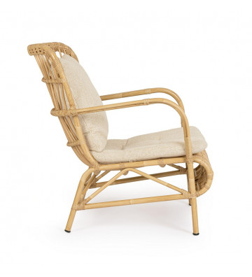 Rattan armchair and removable cushions - Nipple - Nardini Forniture