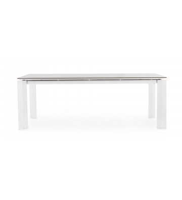Tavolo rettangolare bianco 
allungabile con piano in ceramica - Bizzotto - Nardini Forniture