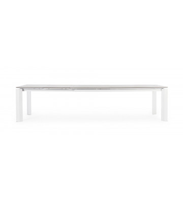 Tavolo rettangolare bianco allungabile con piano in ceramica - Bizzotto - Nardini Forniture