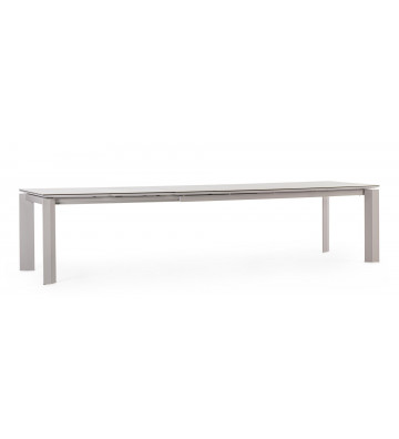 Rectangular extendable grey table with ceramic top - Bizzotto - Nardini Forniture