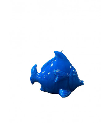 Candle shaped like a shiny blue gill - nardini supplies