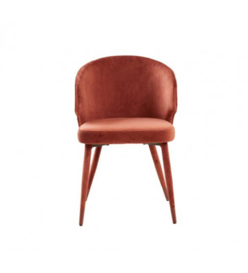 Dining chair in burgundy velvet 79x57x52cm - Light & Living - Nardini Forniture