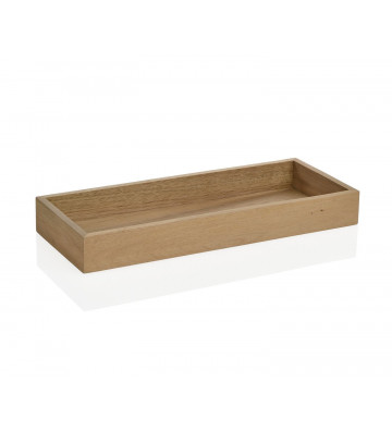 Rectangular decorative tray in brown wood - Andrea House - Nardini Forniture
