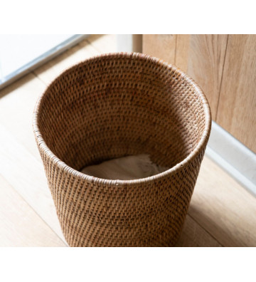 Circular basket in rattan Ø27cm - Andrea House - Nardini Forniture