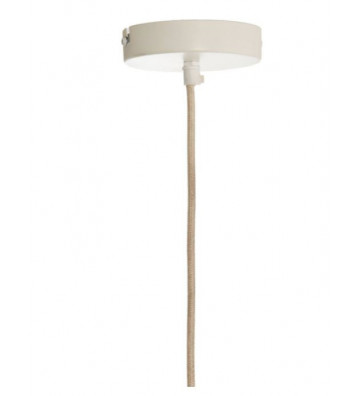 Lampada a sospensione in tessuto bianco Ø60x45cm - Light & Living - Nardini Forniture