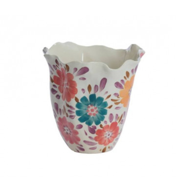 Ceramic vase with floral pattern - Light & Living - Nardini Forniture