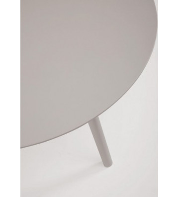 Grey aluminum smoke table Ø60cm - Andrea Bizzotto - Nardini Forniture