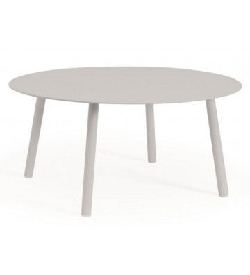 Grey aluminum smoke table Ø80cm - Andrea Bizzotto - Nardini Forniture