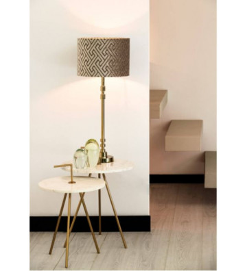 Base lampada alluminio oro lucido Ø13x56cm - Light & Living - Nardini Forniture
