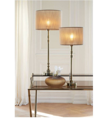 Base lampada alluminio oro lucido Ø13x56cm - Light & Living - Nardini Forniture