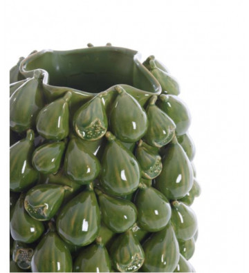Vaso in ceramica verde scuro con fichi 35x33x47cm - Light & Living - Nardini Forniture